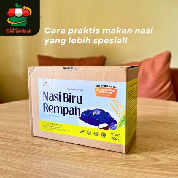 Nasi Biru Rempah 400 gr (beras) Dus